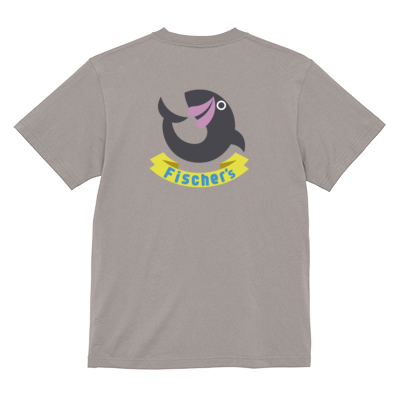 【フィッシャーズ】ロゴTシャツ グレーロゴ(背面)