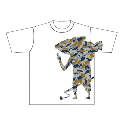 【釣りよかでしょう。】釣りよかくんドライTシャツ(ホワイト)Lサイズ