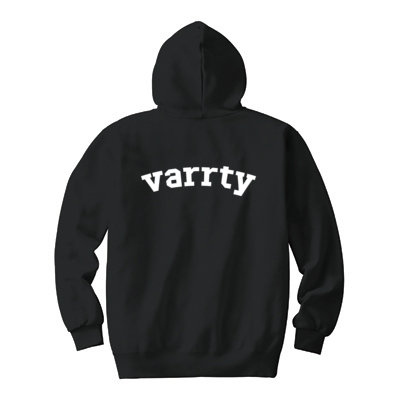 【V.I.P】フーデッドライトパーカー(ブラック)