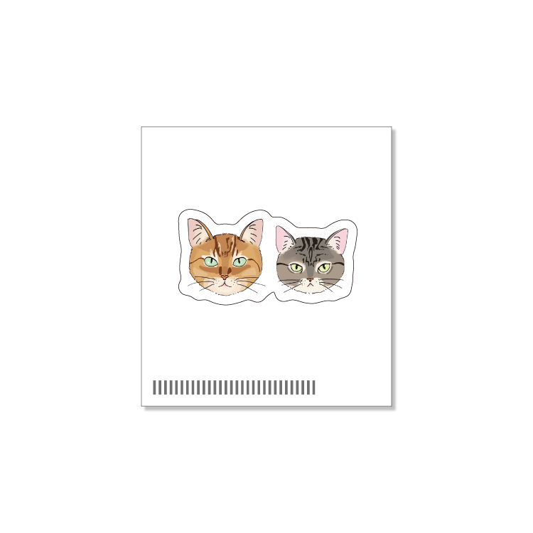 HIMAWARIちゃんねる まーちゃん_にゃんこの日チャリティー【ステッカー】