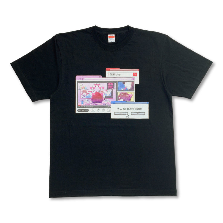 【TAMAchan】ウィンドウ風プリントTシャツ