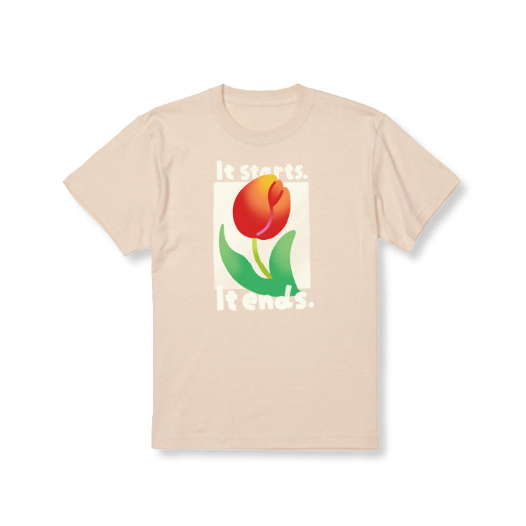 チューリップTシャツ/ナチュラル