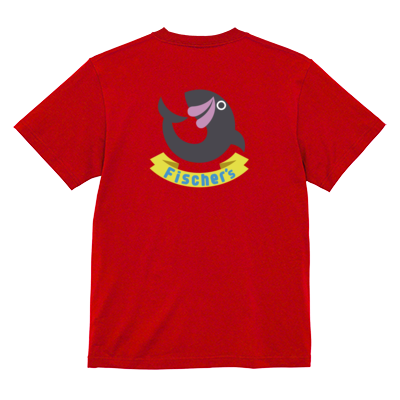 【フィッシャーズ】ロゴTシャツ グレーロゴ(背面)