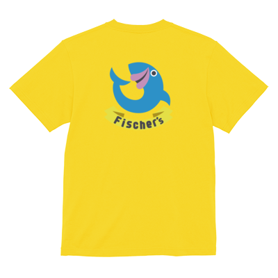 【フィッシャーズ】ロゴTシャツ ブルーロゴ(背面)