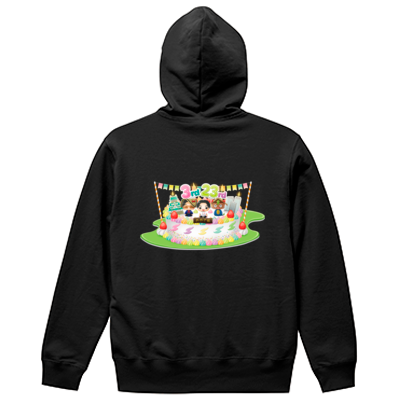 けえ【島育ち】3周年&生誕記念!こだわりパーカー / ブラック