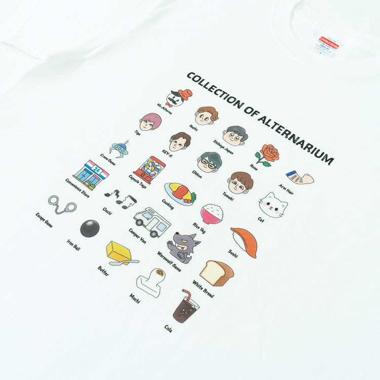 【おるたなChannel】シン・ALTERNARIUMTシャツ(ホワイト)