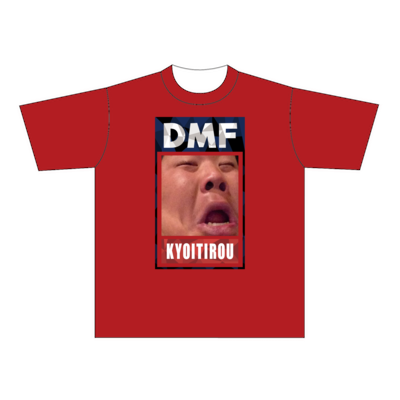 恭チャンネル DMF ドライTシャツ レッド(Lサイズ)