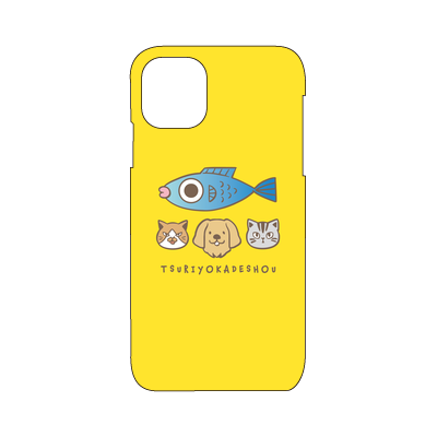 【釣りよかでしょう。】釣りよかくんまりもまるみーケース iPhone11(イエロー)