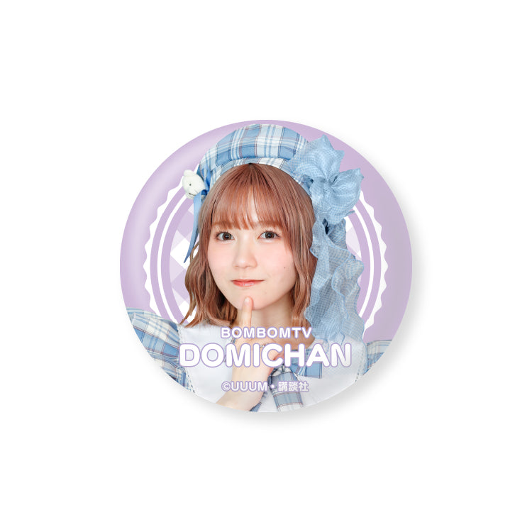 【ボンボンTV】推し活グッズ 缶バッジ(どみちゃん アイドルver)