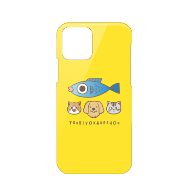 【釣りよかでしょう。】釣りよかくんまりもまるみーケース iPhone 12/12 Pro(イエロー)