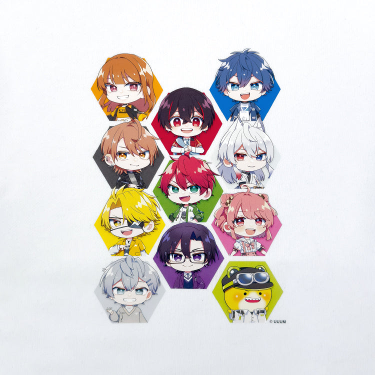 【カラフルピーチ】からぴちコレクション キッズフルジップパーカー(ミニキャラ Ver.)