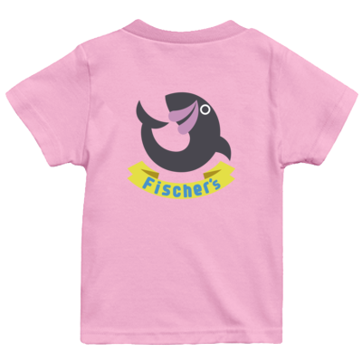 【フィッシャーズ】ロゴキッズTシャツ グレーロゴ(背面)