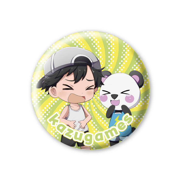 【カズゲームズ】10周年記念 缶バッジ(笑)