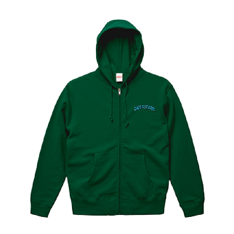 【ジャスティスター】フルジップフーディ(グリーン)
