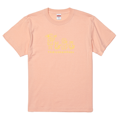 【釣りよかでしょう。】釣りよかくんまりもまるみー勢ぞろいTシャツ(イエローロゴ)