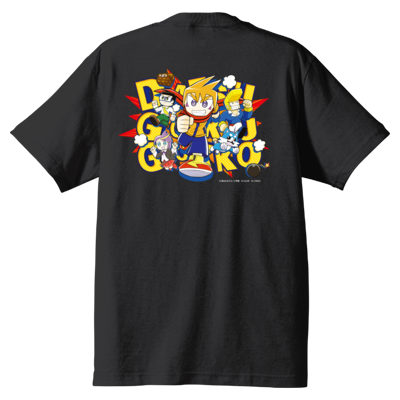 【脱獄ごっこ】背面プリントTシャツ(ブラック)