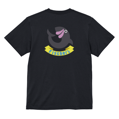 【フィッシャーズ】ロゴTシャツ グレーロゴ(背面)