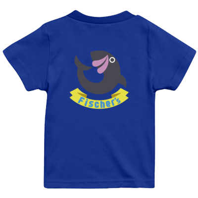 【フィッシャーズ】ロゴキッズTシャツ グレーロゴ(背面)