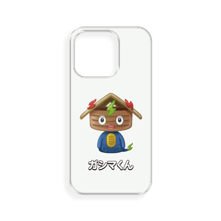 けえ【島育ち】推しiPhone 14 Pro クリアケース(ガシマくん)
