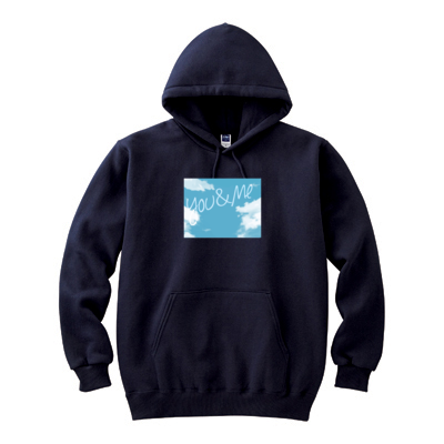 you&meフーデッドパーカー(デザインB)