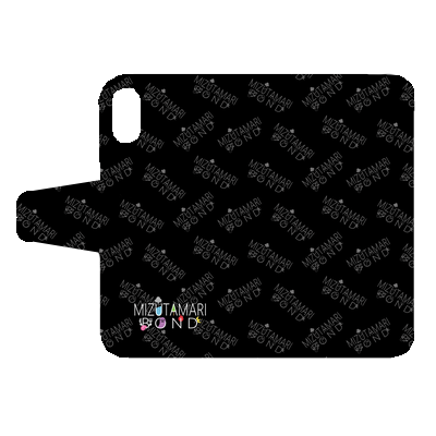 【水溜りボンド】iPhone XS / X 手帳型ケース(ブラック)