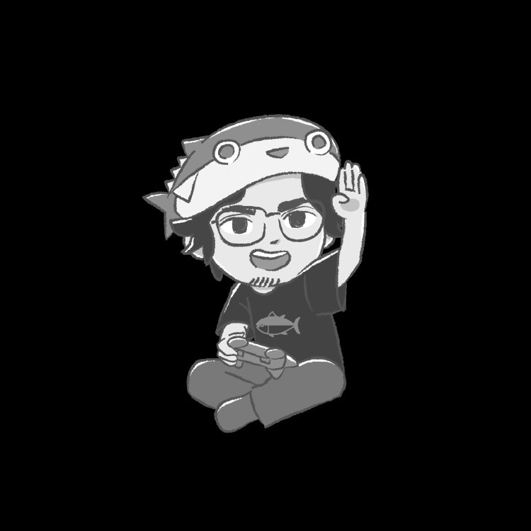 まぐにぃジップパーカー背面付き(ブラック)