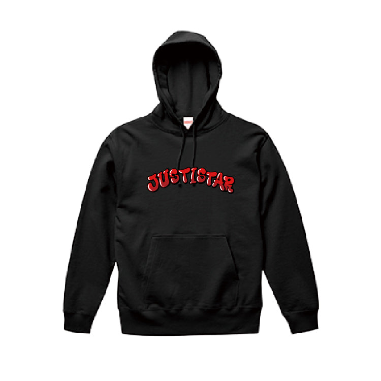 【ジャスティスター】プルオーバーフーディ(ブラック)