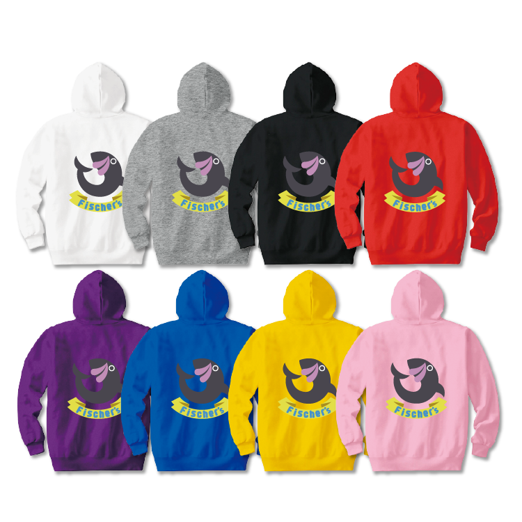 【フィッシャーズ】ロゴパーカー グレーロゴ(背面)