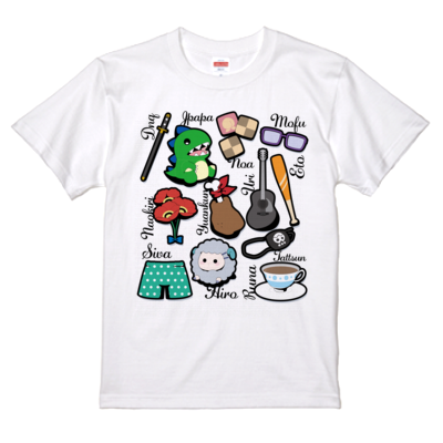 【カラフルピーチ】Tシャツ2023(メンバーモチーフ Ver.)A ホワイト