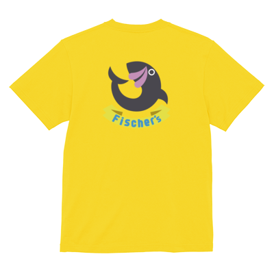 【フィッシャーズ】ロゴTシャツ グレーロゴ(背面)