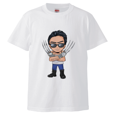 【TeamTEMAKI】 イラストTシャツ(ホワイト/ブラック)