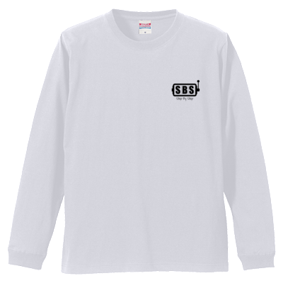 SBS DOUBLE UP 両面ロンT(黒ロゴ)