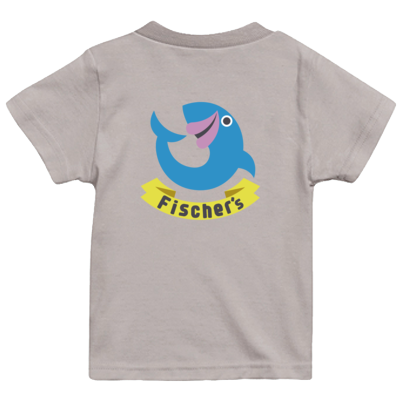 【フィッシャーズ】ロゴキッズTシャツ ブルーロゴ(背面)