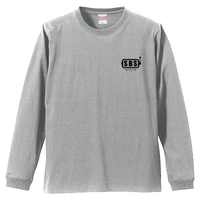 SBS DOUBLE UP 両面ロンT(黒ロゴ)