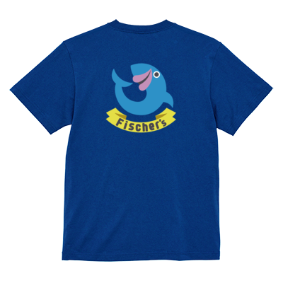 【フィッシャーズ】ロゴTシャツ ブルーロゴ(背面)