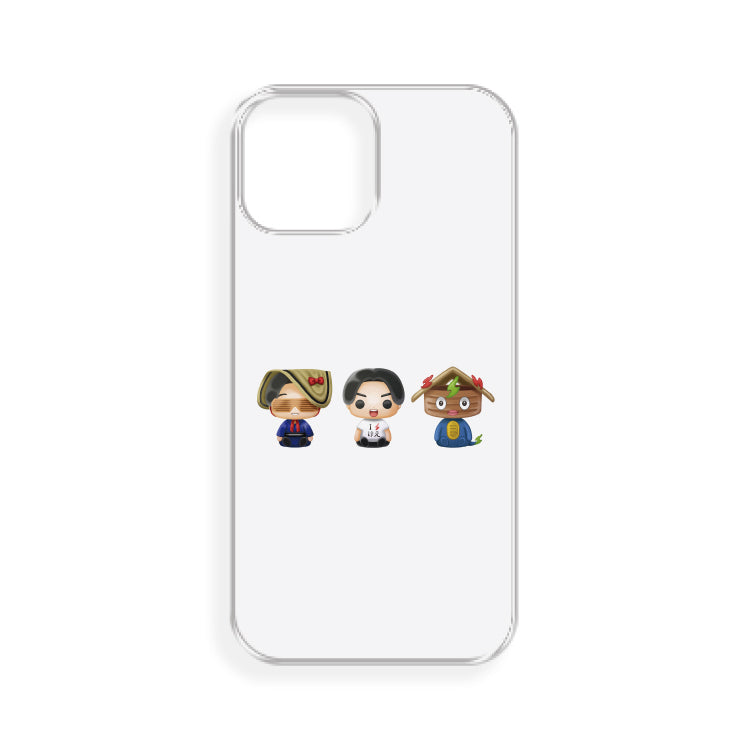 けえ【島育ち】推しiPhone 13 mini クリアケース(全員集合)