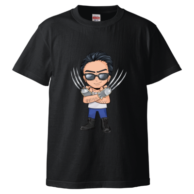 【TeamTEMAKI】 イラストTシャツ(ホワイト/ブラック)