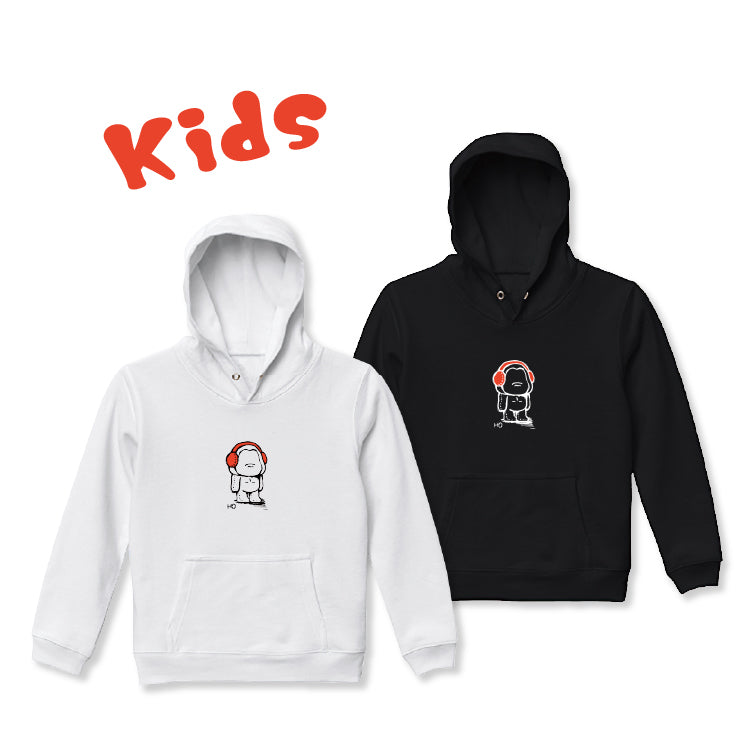 【はまちこちゃんねる】ごりちこパーカー_キッズ(ブラック)