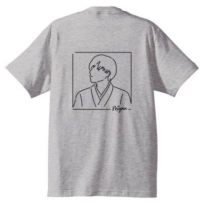 【新作】2021 Miyau バックプリント Tシャツ(ブラックロゴ)