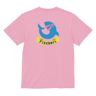 【フィッシャーズ】ロゴTシャツ ブルーロゴ(背面)