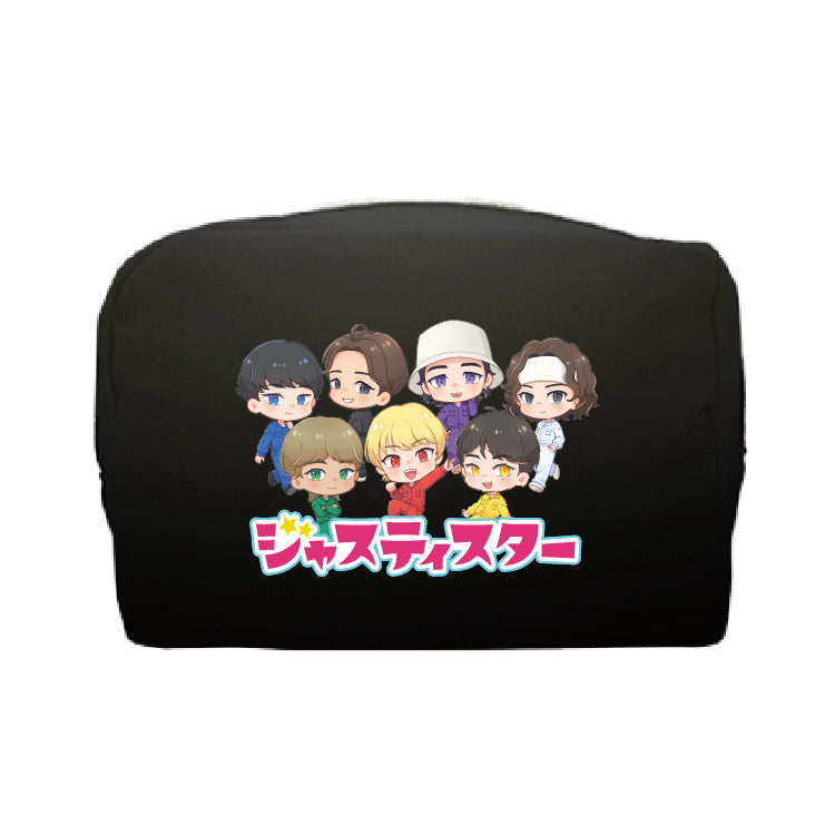 【ジャスティスター】ファスナーポーチ(ブラック)