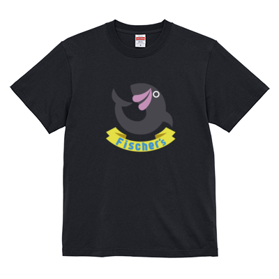 【フィッシャーズ】ロゴTシャツ グレーロゴ(前面)