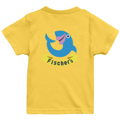 【フィッシャーズ】ロゴキッズTシャツ ブルーロゴ(背面)
