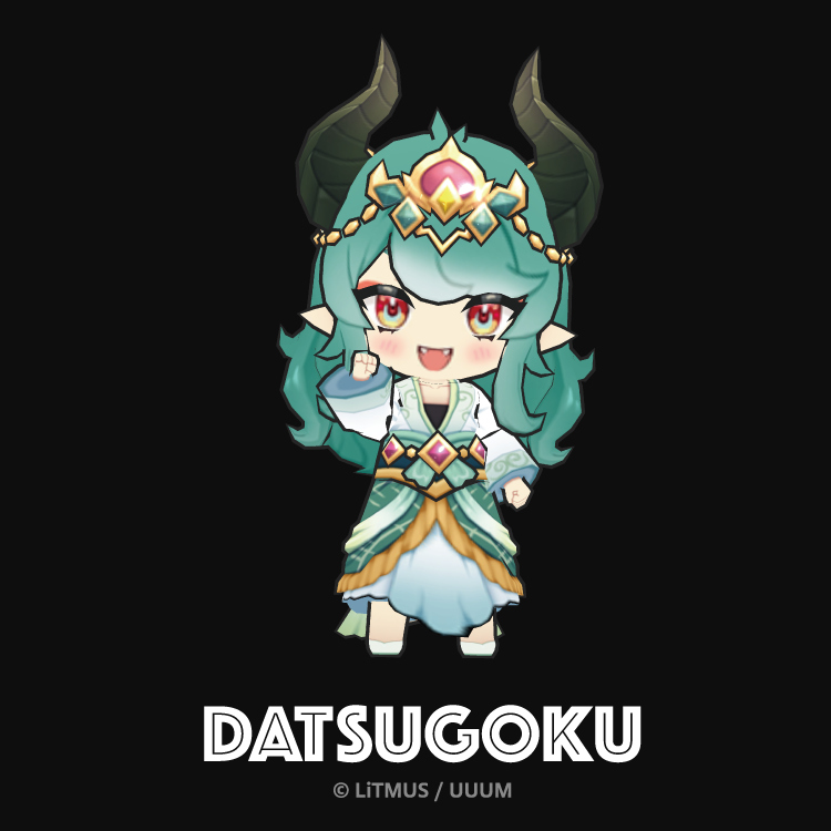 【脱獄ごっこPRO】Tシャツ 竜巫女ミヅハ(ブラック)