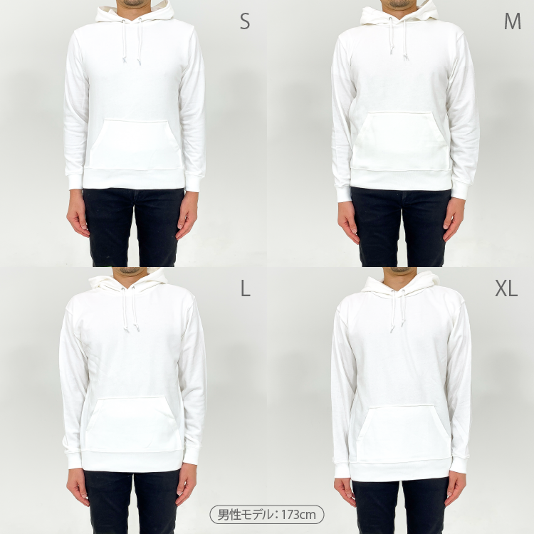 【フィッシャーズ】ロゴパーカー グレーロゴ(背面)