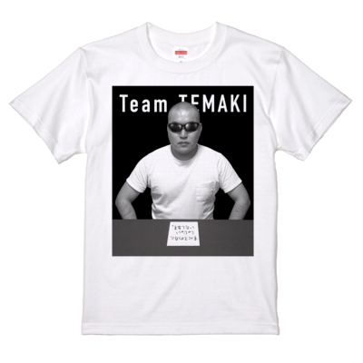 【TeamTEMAKI】 This is SHAJAI Tシャツ(ホワイト/ブラック)