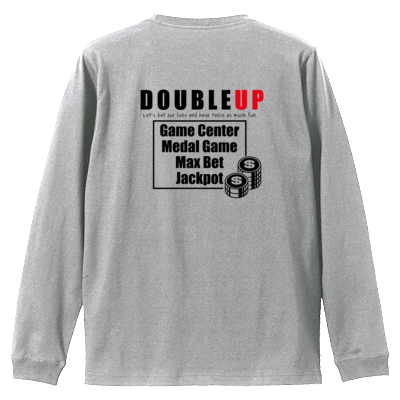SBS DOUBLE UP 両面ロンT(黒ロゴ)