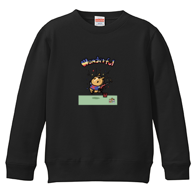 【ふざけファクトリー】ワンダホーキッズスウェット(うまんまパークコラボ)