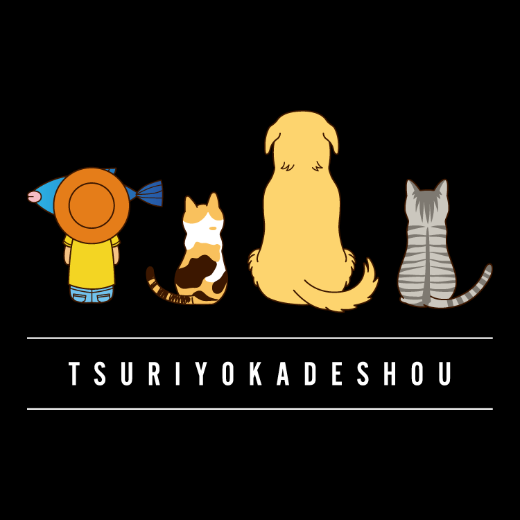 【釣りよかでしょう。】両面Tシャツ(ブラック)