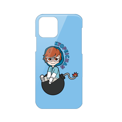 【きょうぺいちゃんTV】スマホケースブルーiPhone 12/iPhone 12 Pro ハードカバーケース